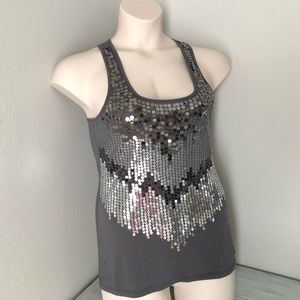 ☀️ 3/$15 No Boundaries Gray Sequin Tank